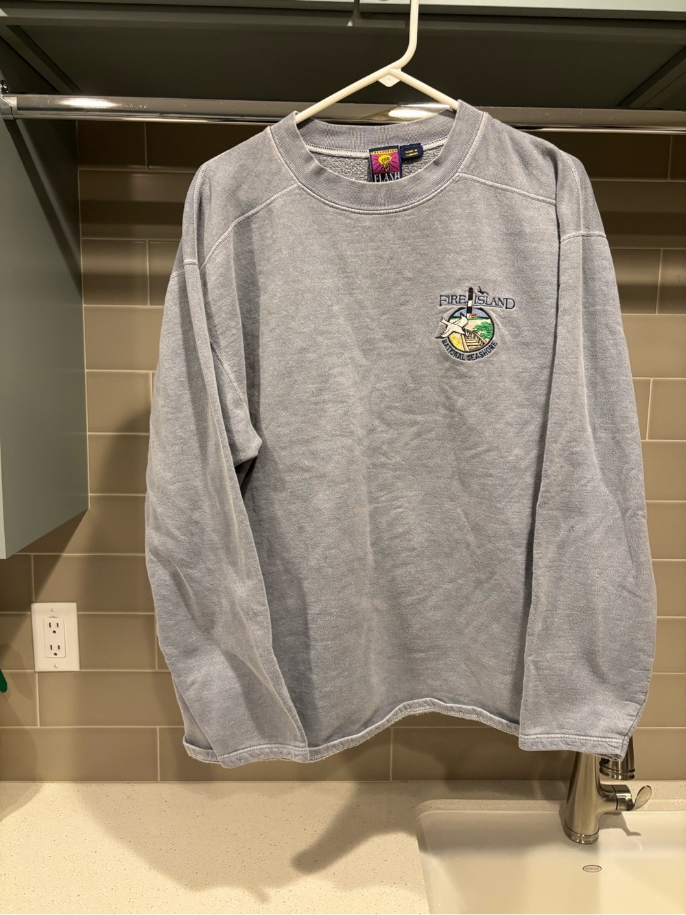 Vintage 90s Fire Island Lightweight Crewneck Sweatshirt Size L Flash